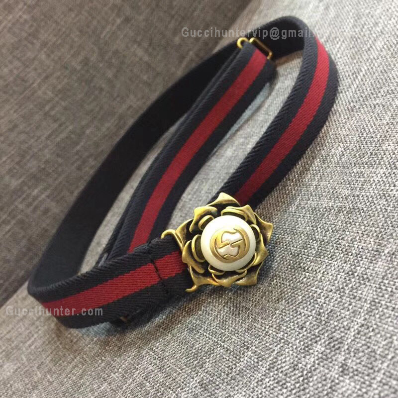 Gucci Belt Red And Blue 25mm